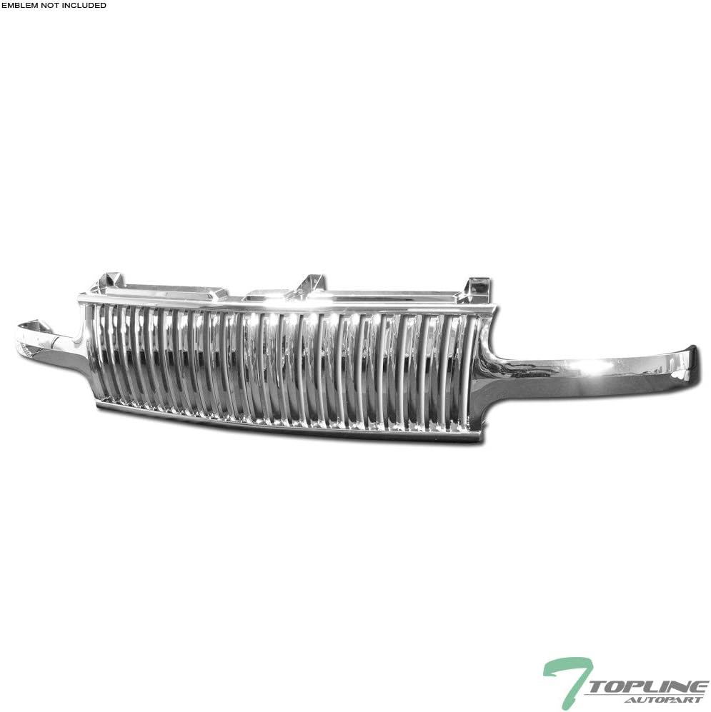Chrome Front Hood Bumper Grill Grille ABS For Chevy Silverado Tahoe Suburban S704