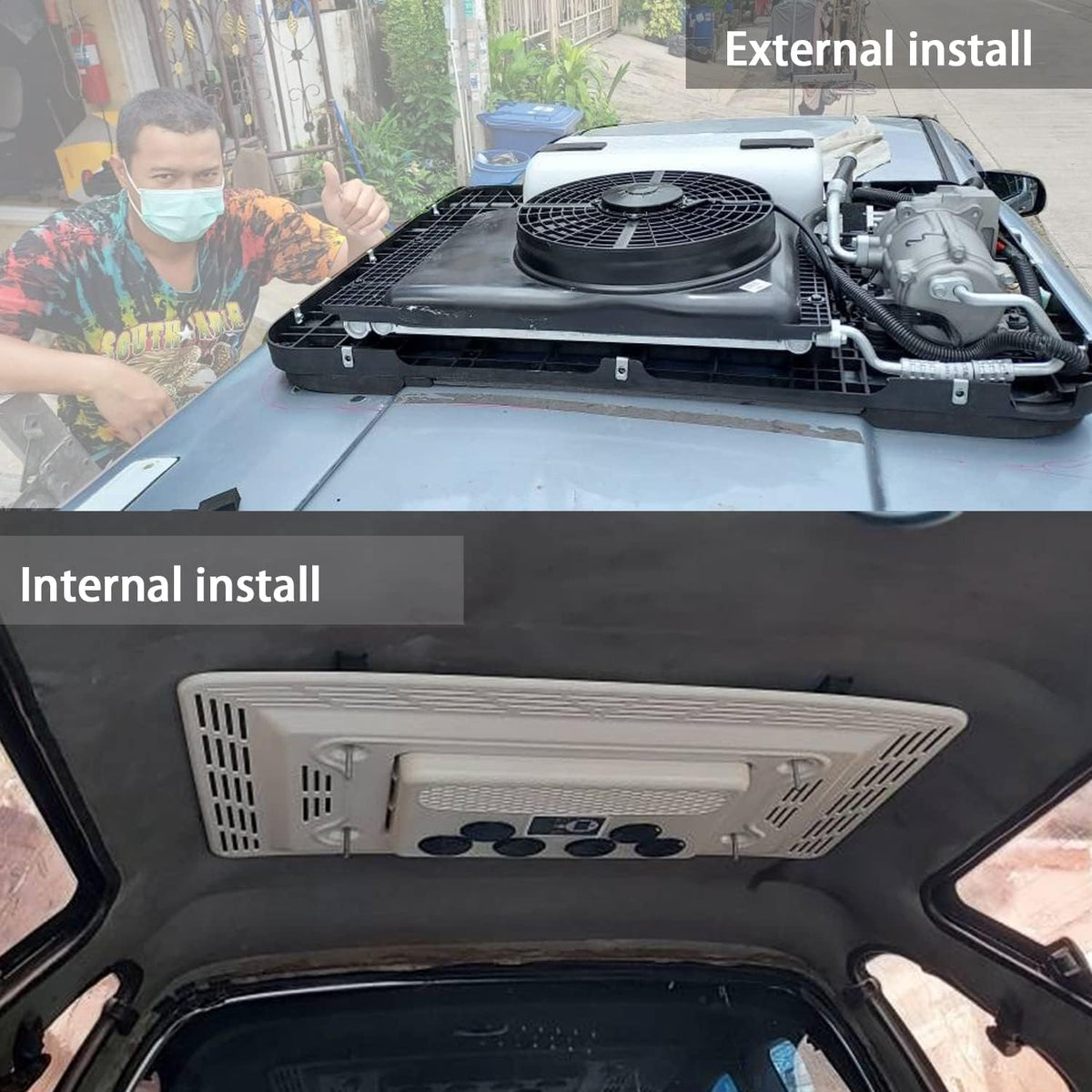 13,500 BTU Non-Ducted Rooftop Air Conditioner for RV P538
