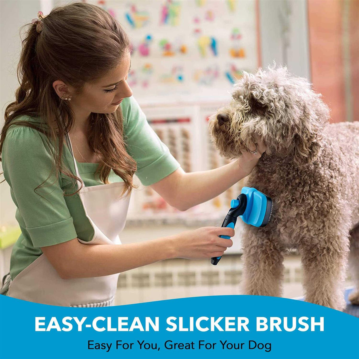 Self Cleaning Dog Slicker Brush A771