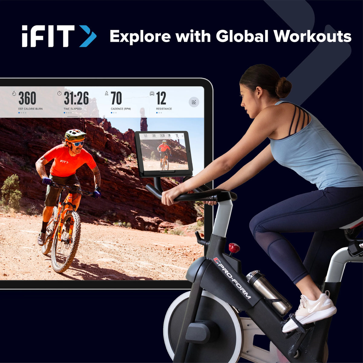 Exercise Bike with Dumbbell Set S5147