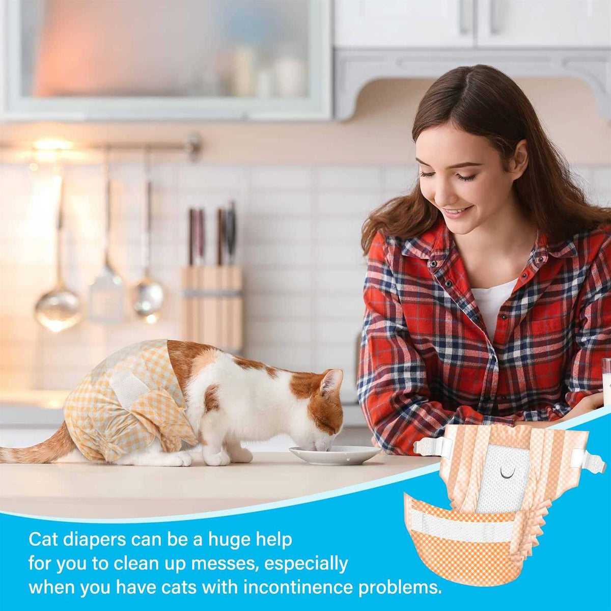 Soft Disposable Female Cat Dog Diapers B88961