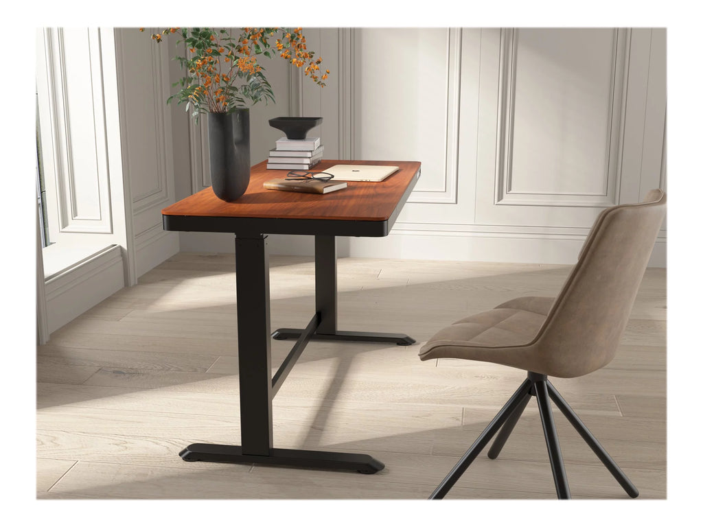 Sit/standing desk electric height adjustment walnut V23552