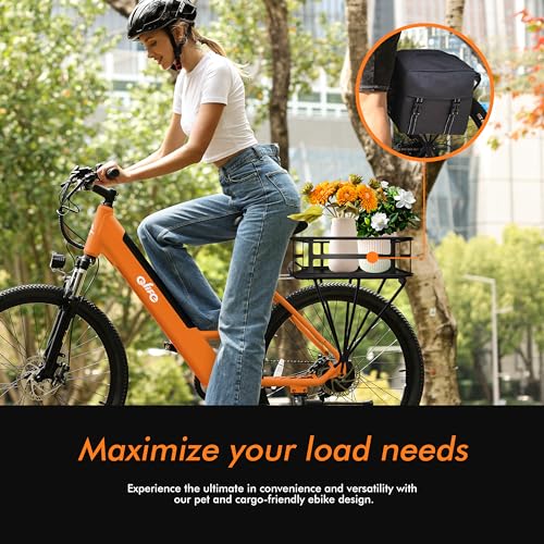 26" Step-Through Electric Bike with Removable Battery V246