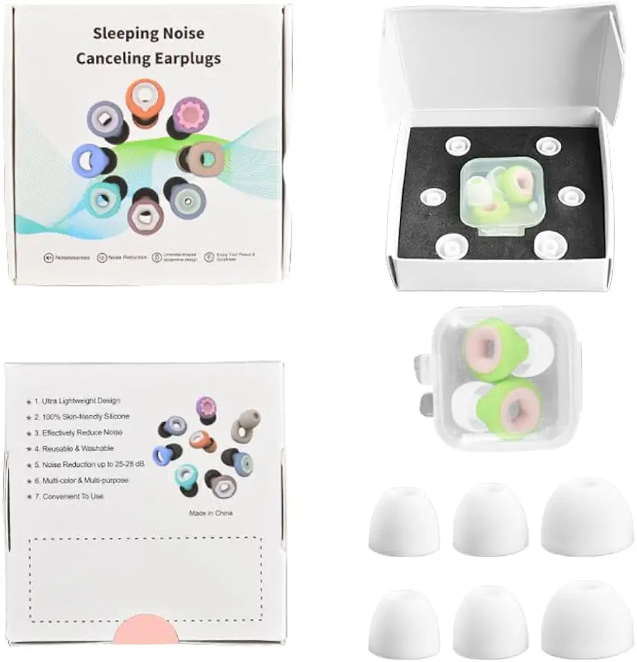 Noise Canceling Reusable Soft Silicone Earplugs U6321