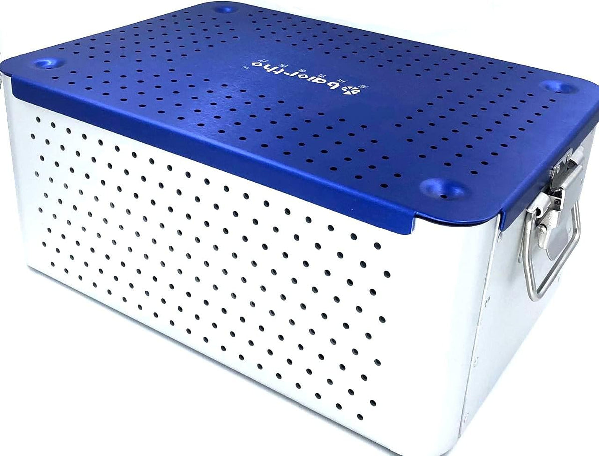 Aluminium Alloy Sterilization Tray Case with 3 Inner Trays D408889