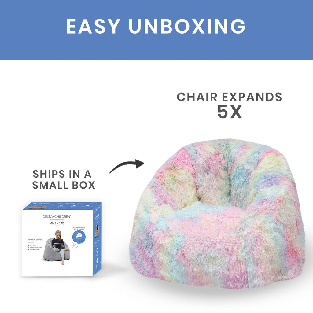 Tie Dye Fluffy Chair D2781