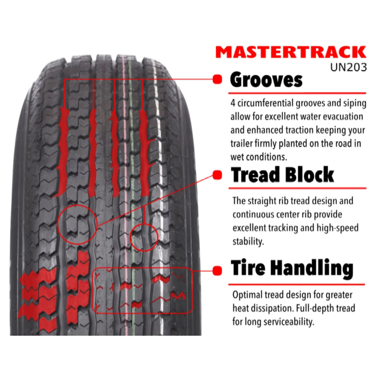 ST205/75R14 6 Ply Radial Trailer Tire C87332