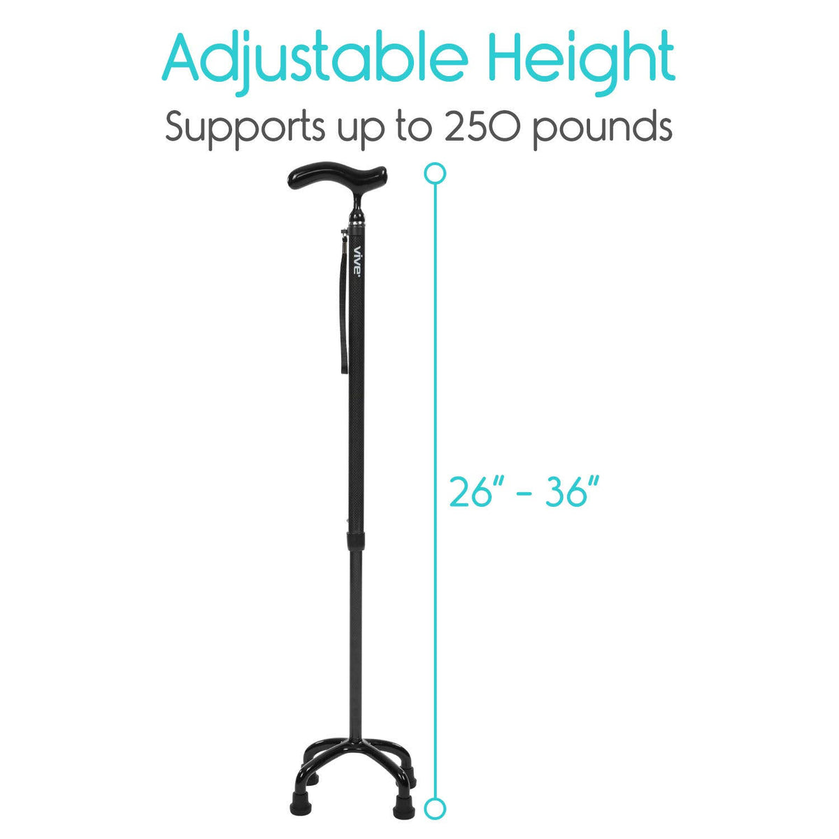 Carbon Fiber Quad Cane Walking Stick C77838