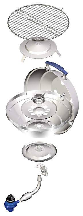 Magma Marine Kettle 17 Party Size Gas Grill w/Hinged Lid T58626