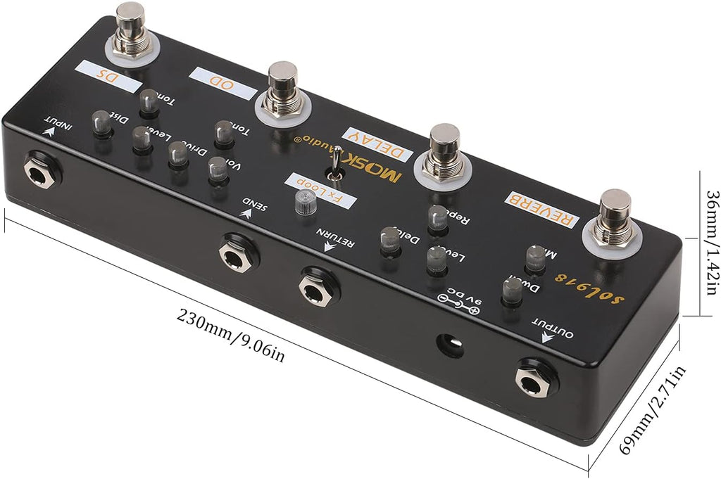 5-in-1 Multi Effect Guitar Pedal H9707