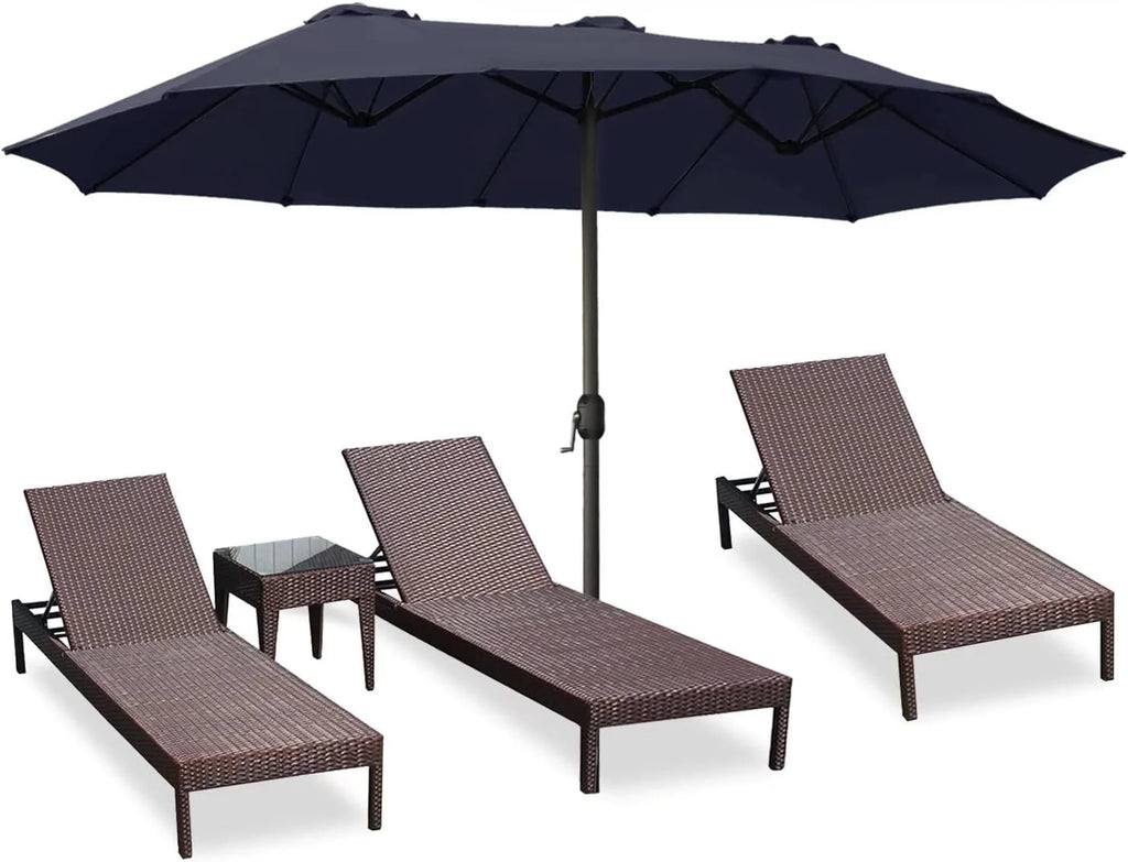 7.5FT Patio Umbrella with Push Button Tilt Y735083