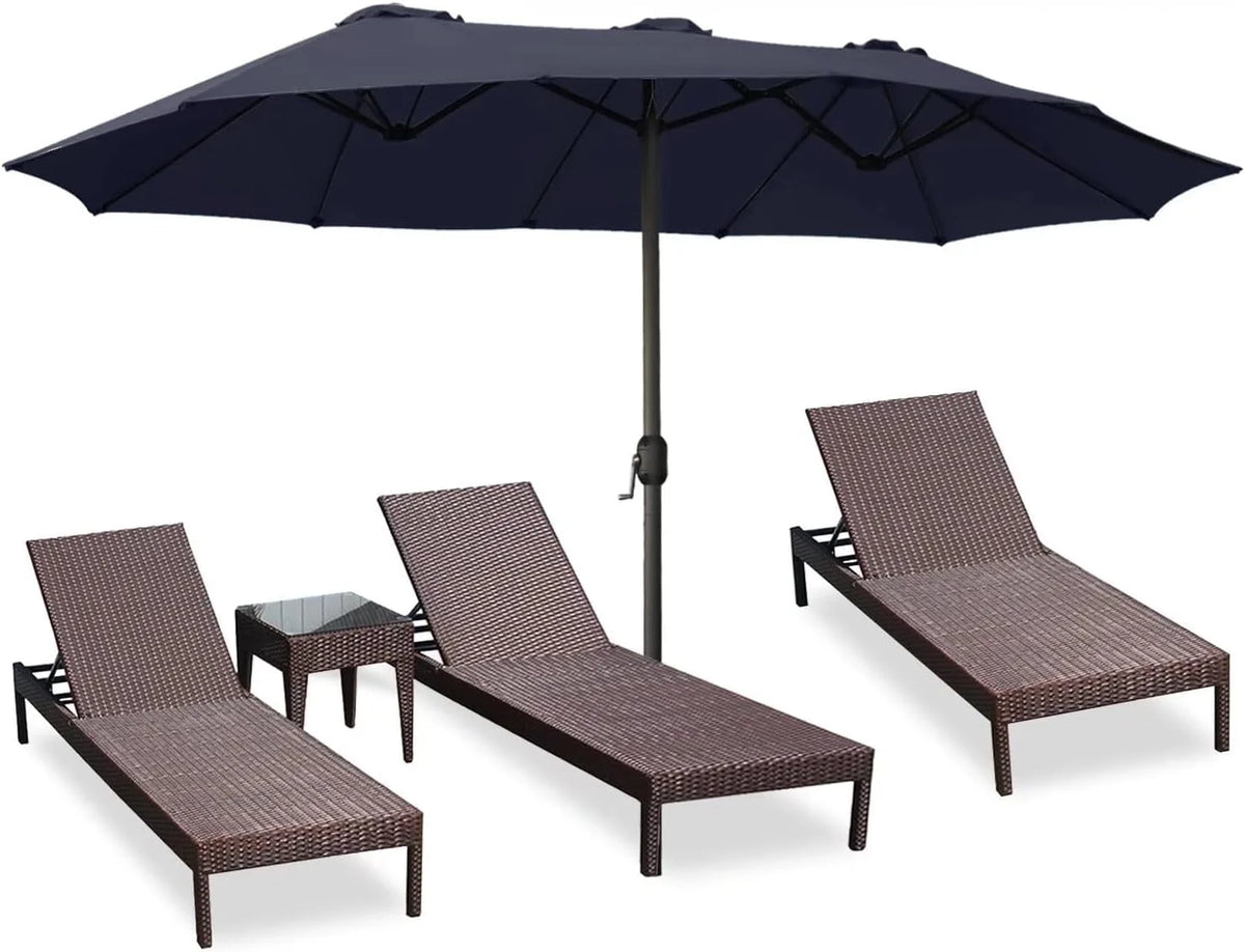 7.5FT Patio Umbrella with Push Button Tilt Y735083
