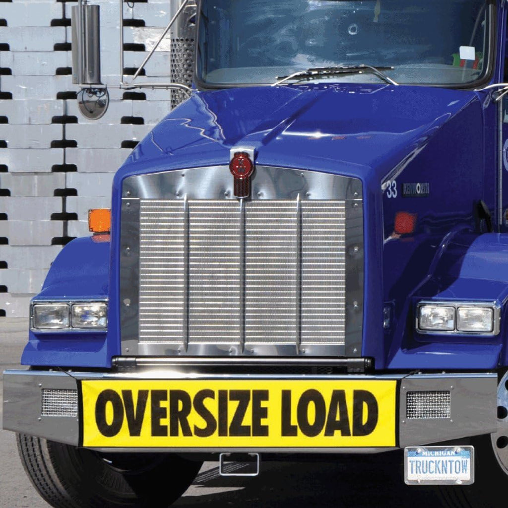 Oversize Load Banner, 4 Magnets, 4 Red Flags, Vented Storage Bag P3933