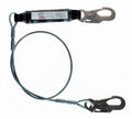 6-Foot Shock Absorbing Lanyard with Vinyl Coated Cable F1083