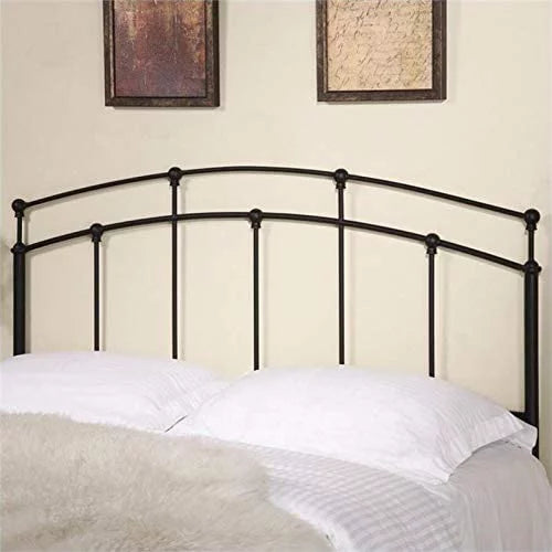 Black Full Queen Metal Spindle Headboard K4615