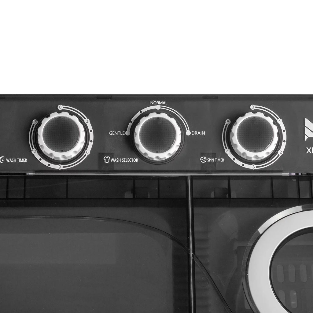 26Lbs Semi-automatic Twin Tub Washing Machine with Built-in Drain Pump P38122