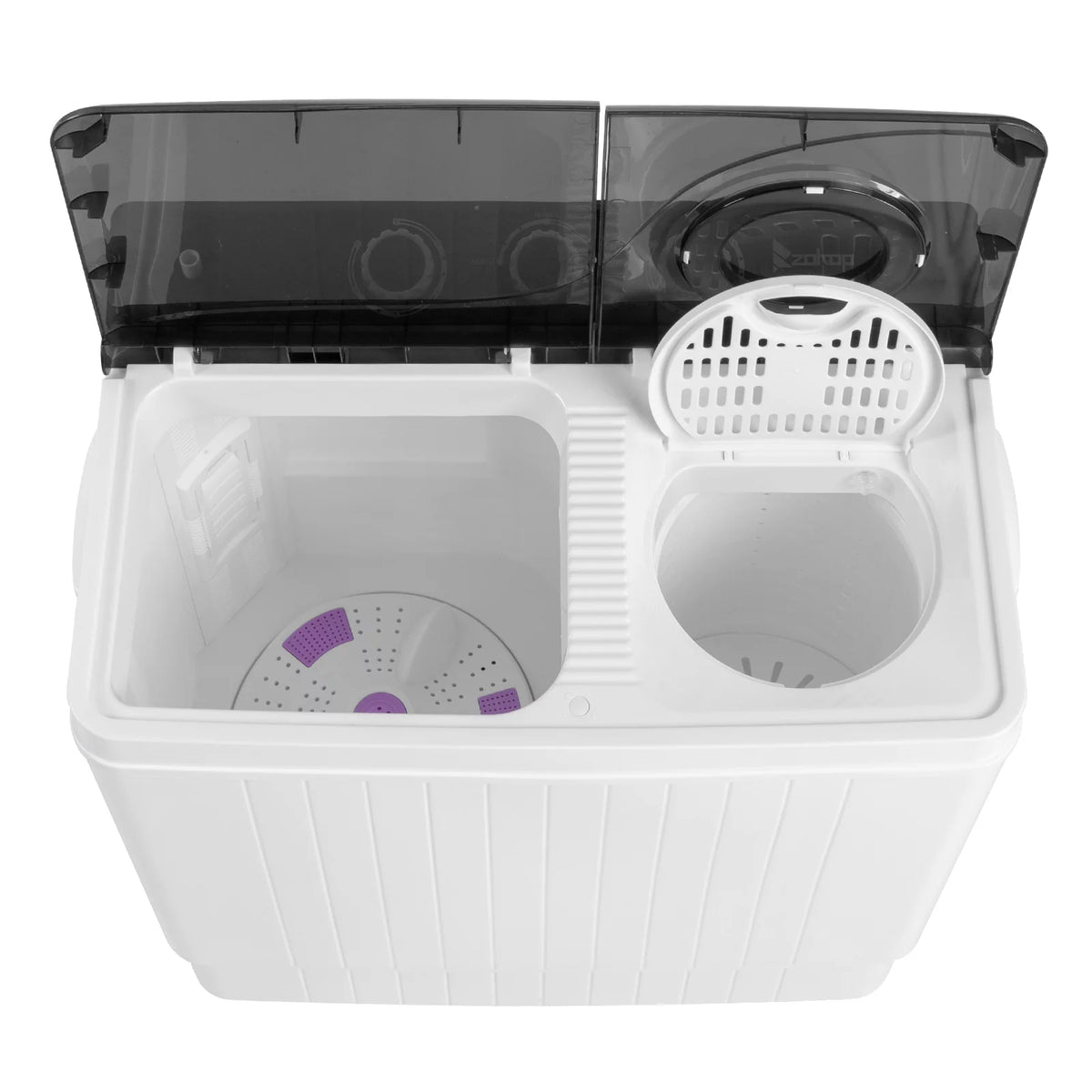 26Lbs Semi-automatic Twin Tub Washing Machine with Built-in Drain Pump P38122