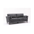 Gray Velvet Fabric Sofa N9702