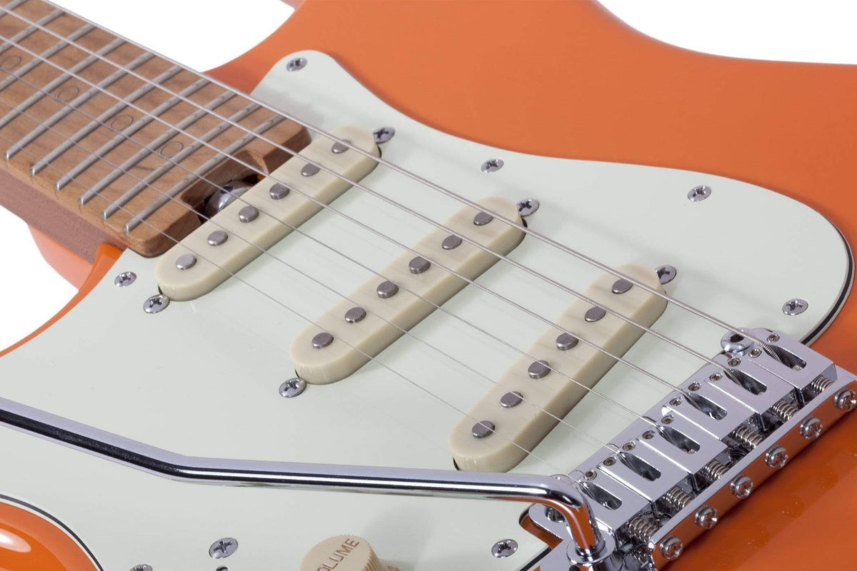 Atomic Orange Left-Handed Guitar V488547