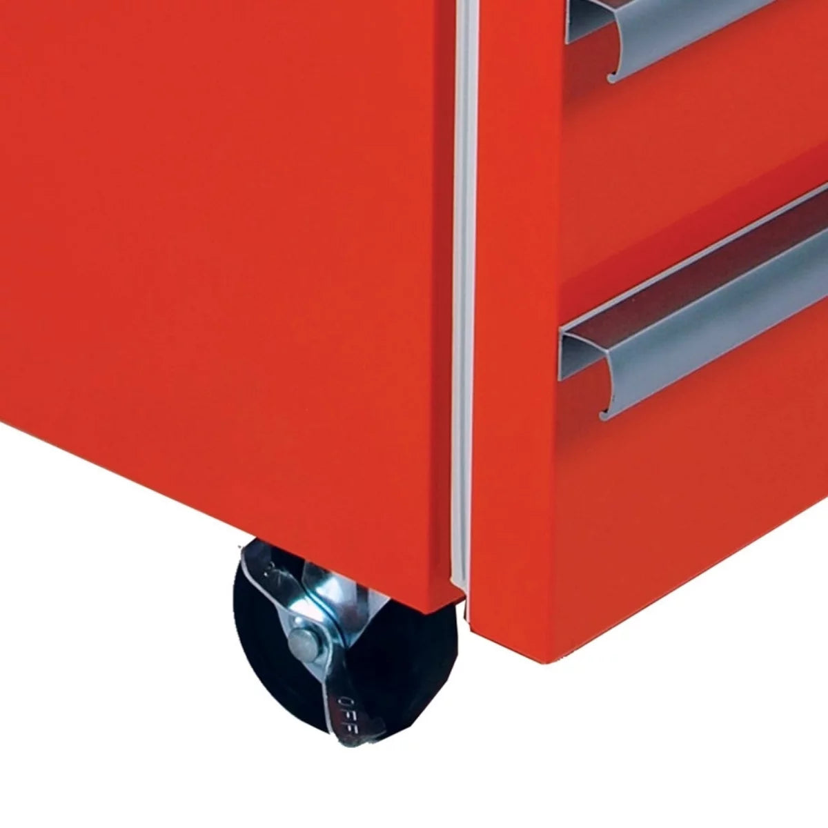 Red Compact Fridge with Built-in Tool Storage E454206