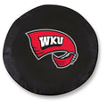Black Vinyl Fitted Car Tire Cover J722190
