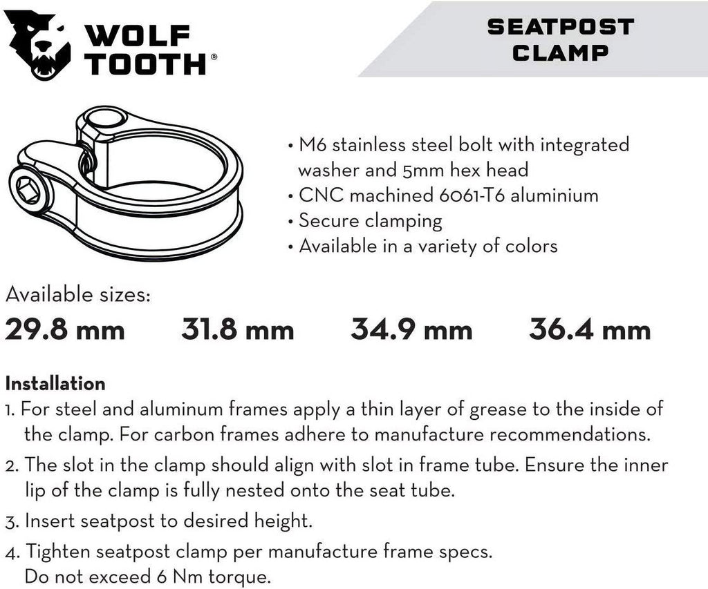 Seatpost Clamp V598