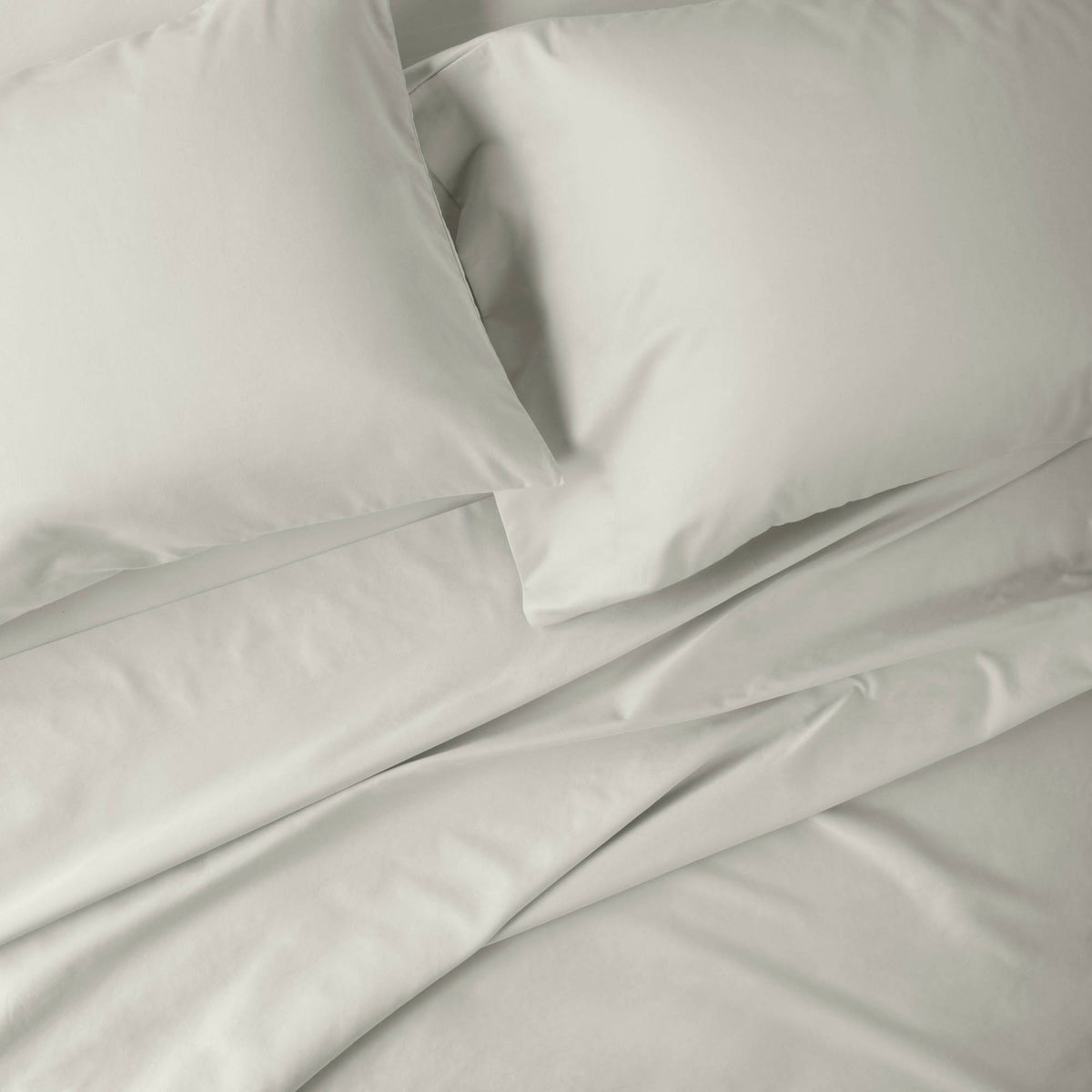 California King 500 Thread Count Washed Supima Sateen Solid Sheet Set Z849
