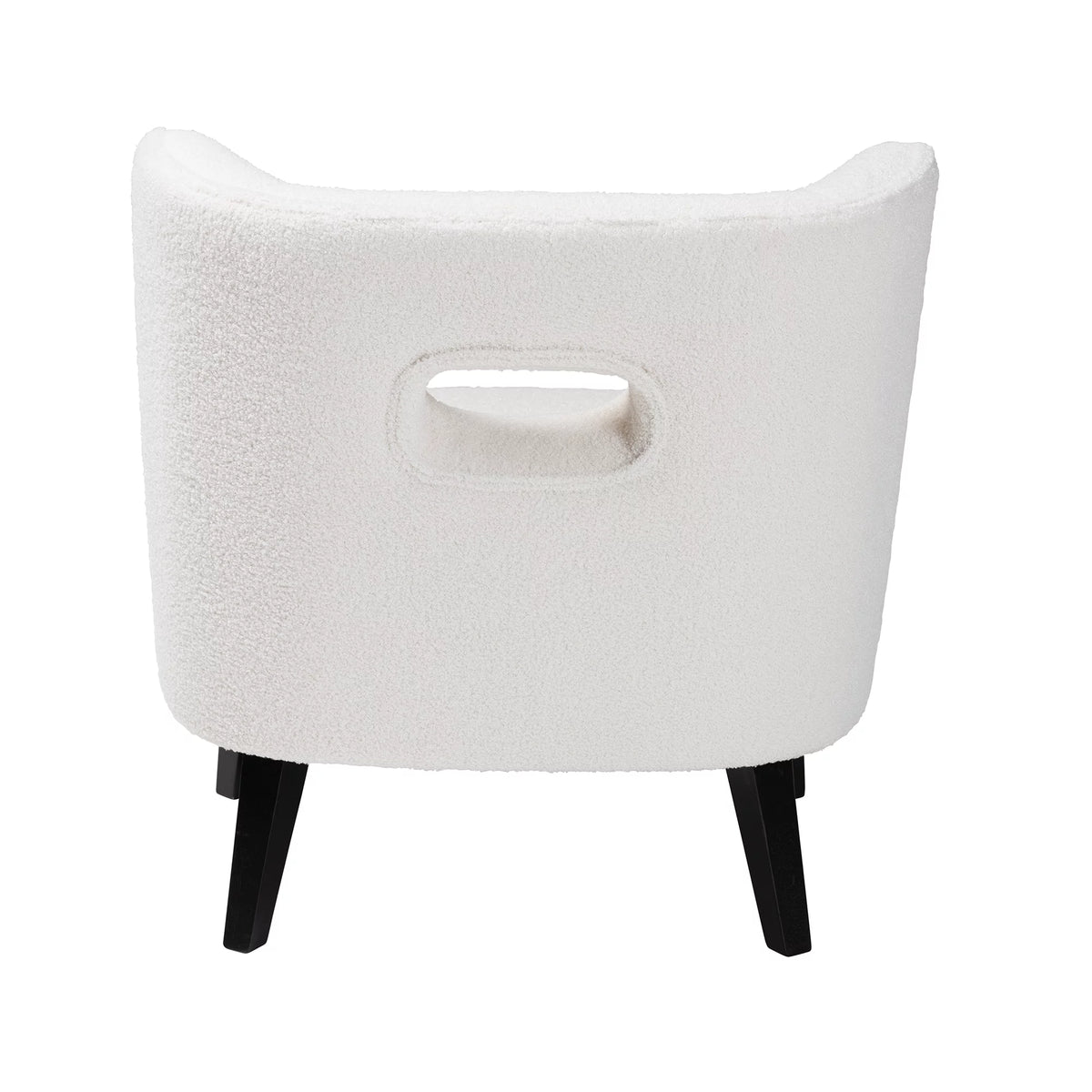Ivory Boucle Upholstered Accent Chair F17529