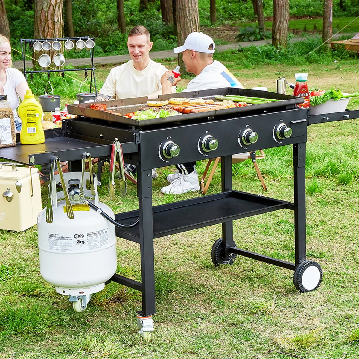 4 Burner Foldable Propane Gas Grill B177643