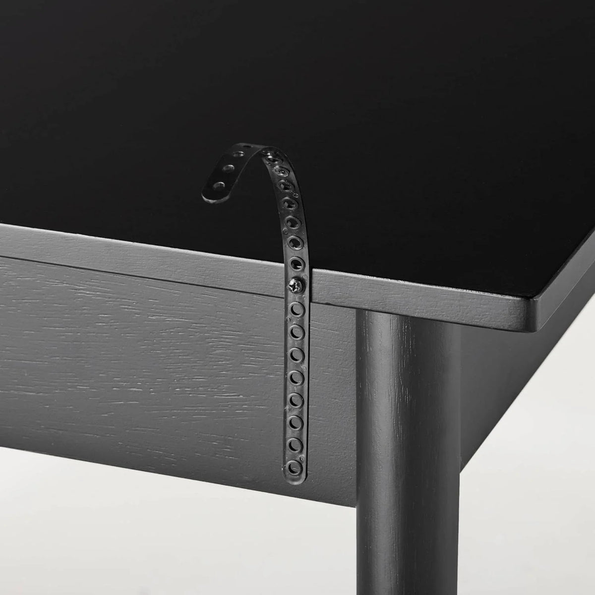 Black Wood & Cane Writing Desk K953