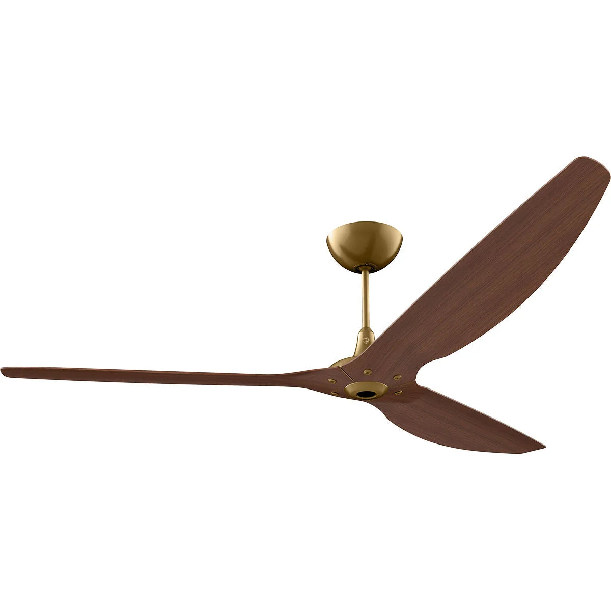 84 Ceiling Fan with Cocoa Bamboo Blades and Gold Finish W6459