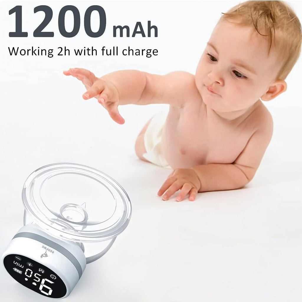 Wearable Portable Electric Breast Pump 3 Modes 9 Suction Levels White X10522