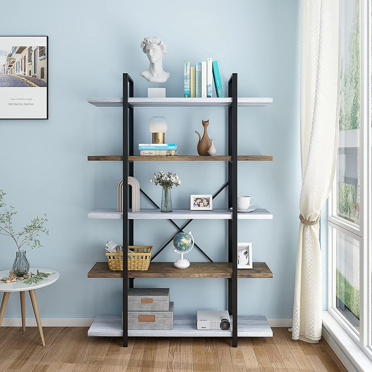 5-Tier Adjustable Bookshelf C912577