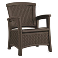 Brown Plastic Ergonomic Club Chair X91386