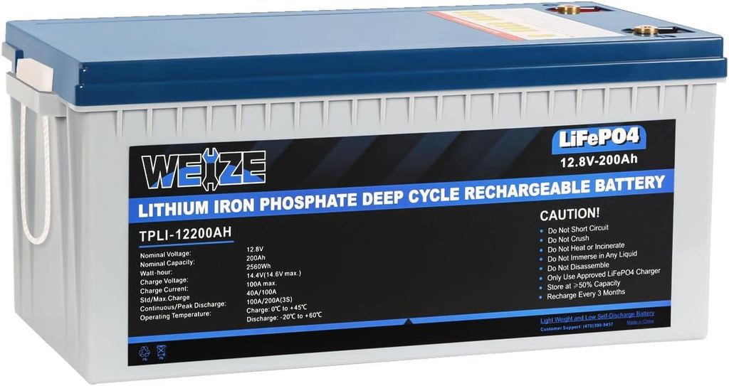 12V 200Ah LiFePO4 Lithium Battery with Smart BMS Y94763