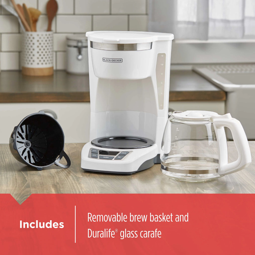White 12-Cup Programmable Coffeemaker X316931