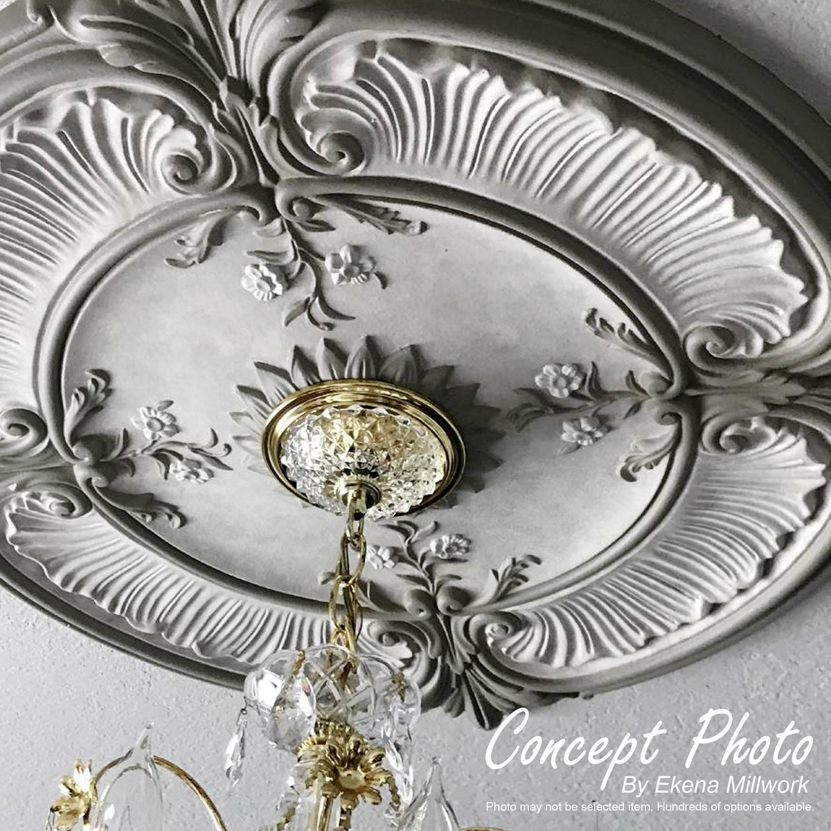 Versailles Ceiling Medallion, Hand-Painted Cloud Burst V24795
