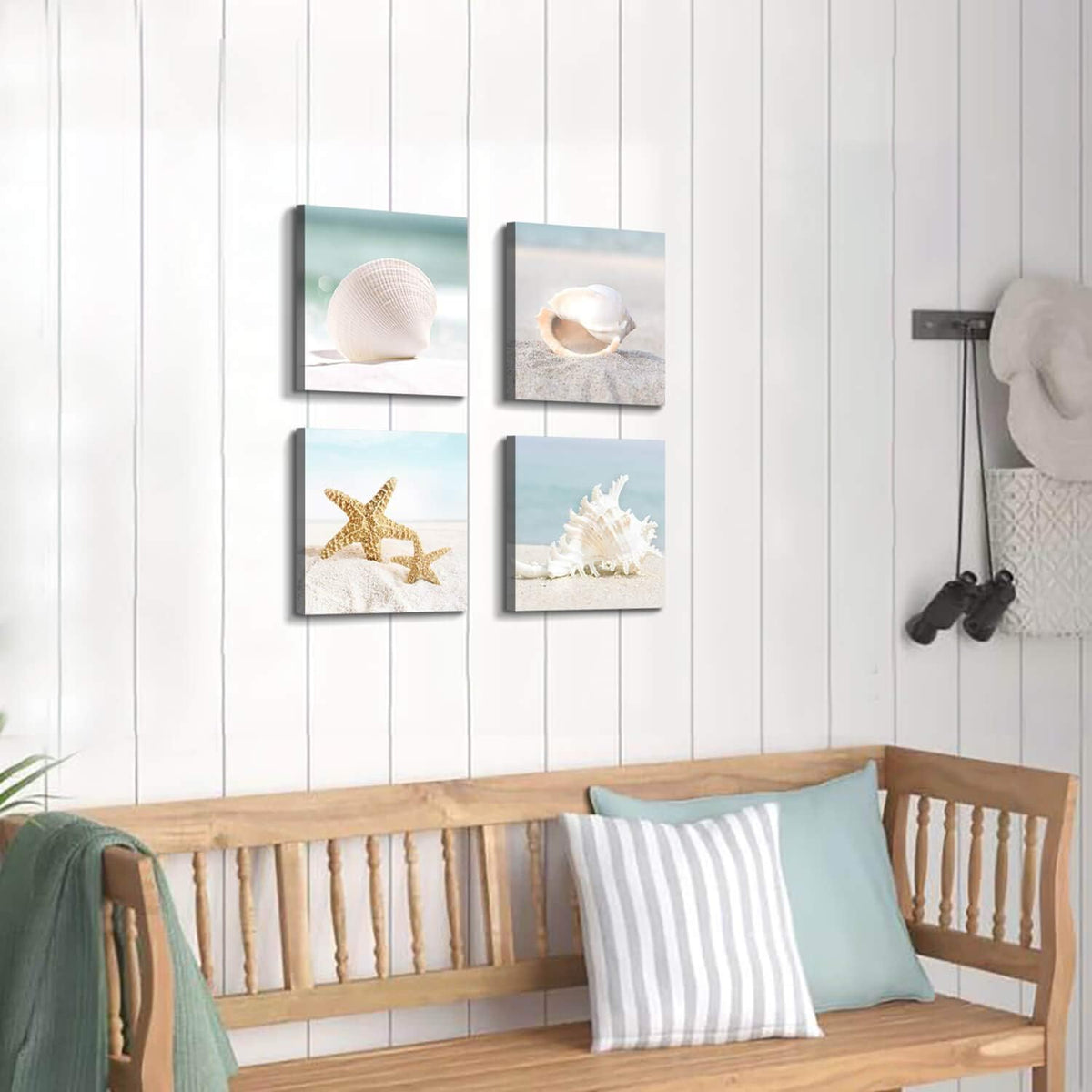 Canvas Wall Art 12W x 12H 4 PCS E5669