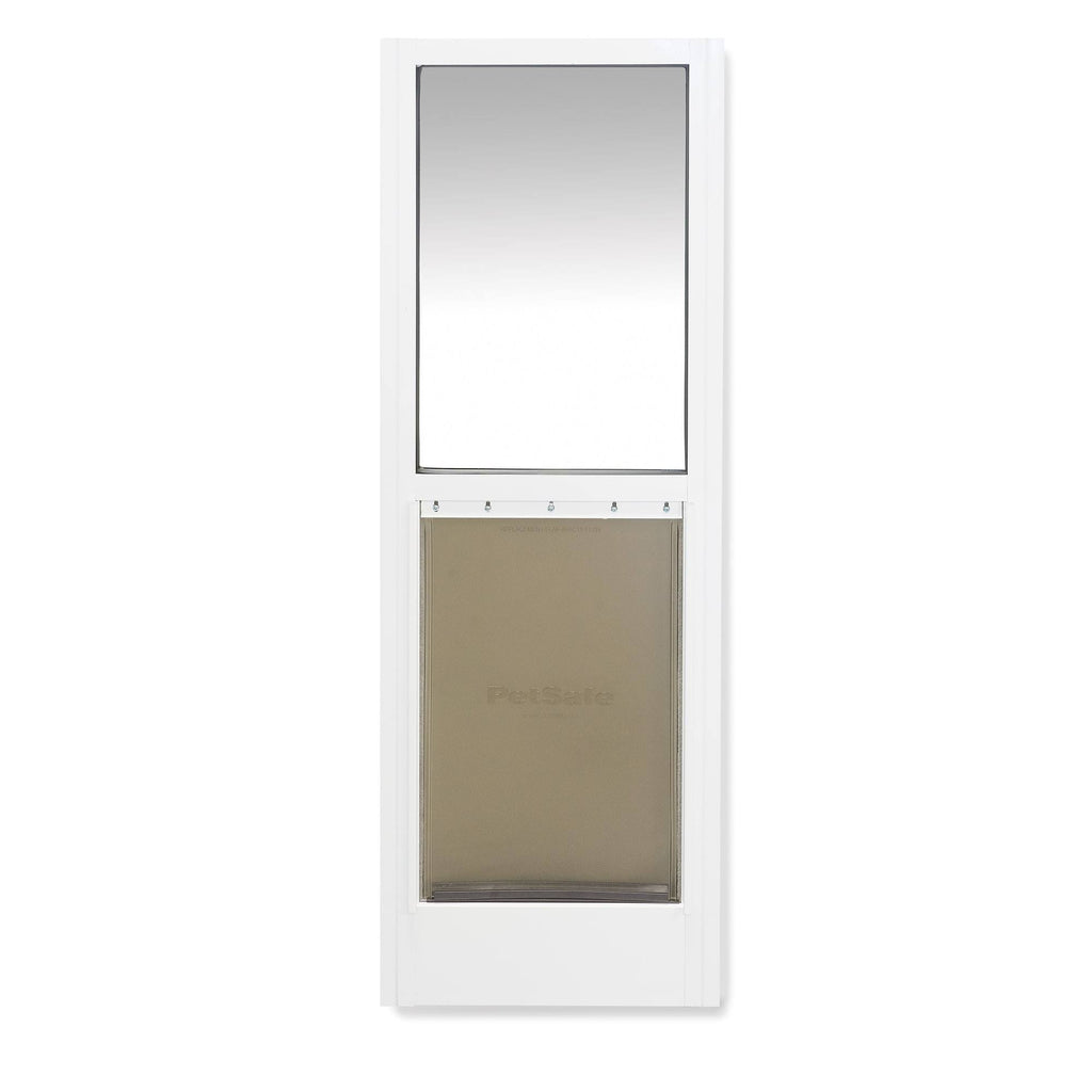 2-Piece Sliding Glass Pet Door, Large, White N31192
