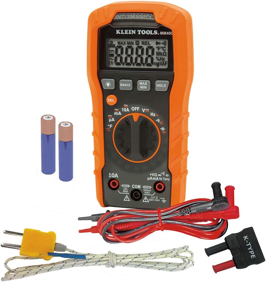 Digital Multimeter, Auto-Ranging, 600V, Pack of 2 S154