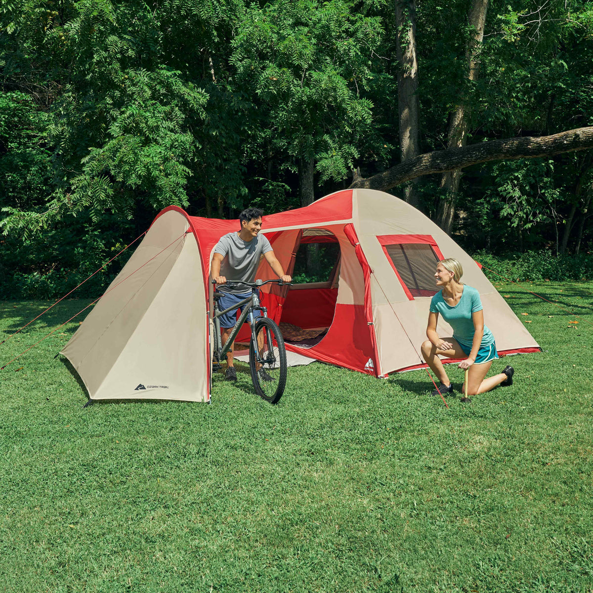 6 Person Dome Tent with Sitting Area 15 ft. x 11 ft. Y412