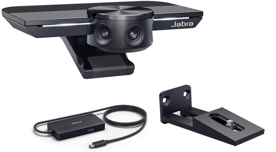 Jabra PanaCast with Jabra Speak 710 MS Wireless Bluetooth Speaker and Jabra PanaCast USB Hub and Jabra PanaCast Wall Mount Bundle R2592