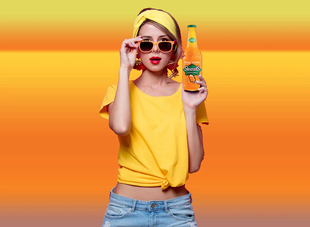 Orange & Cream Soda, 12 fl oz (12 Glass Bottles) W52439