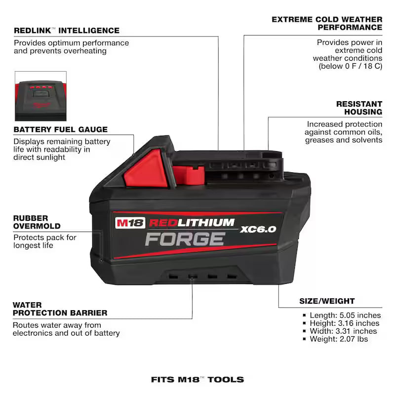 18V Lithium-Ion 6.0 Ah Battery Pack 10-Pack X953125