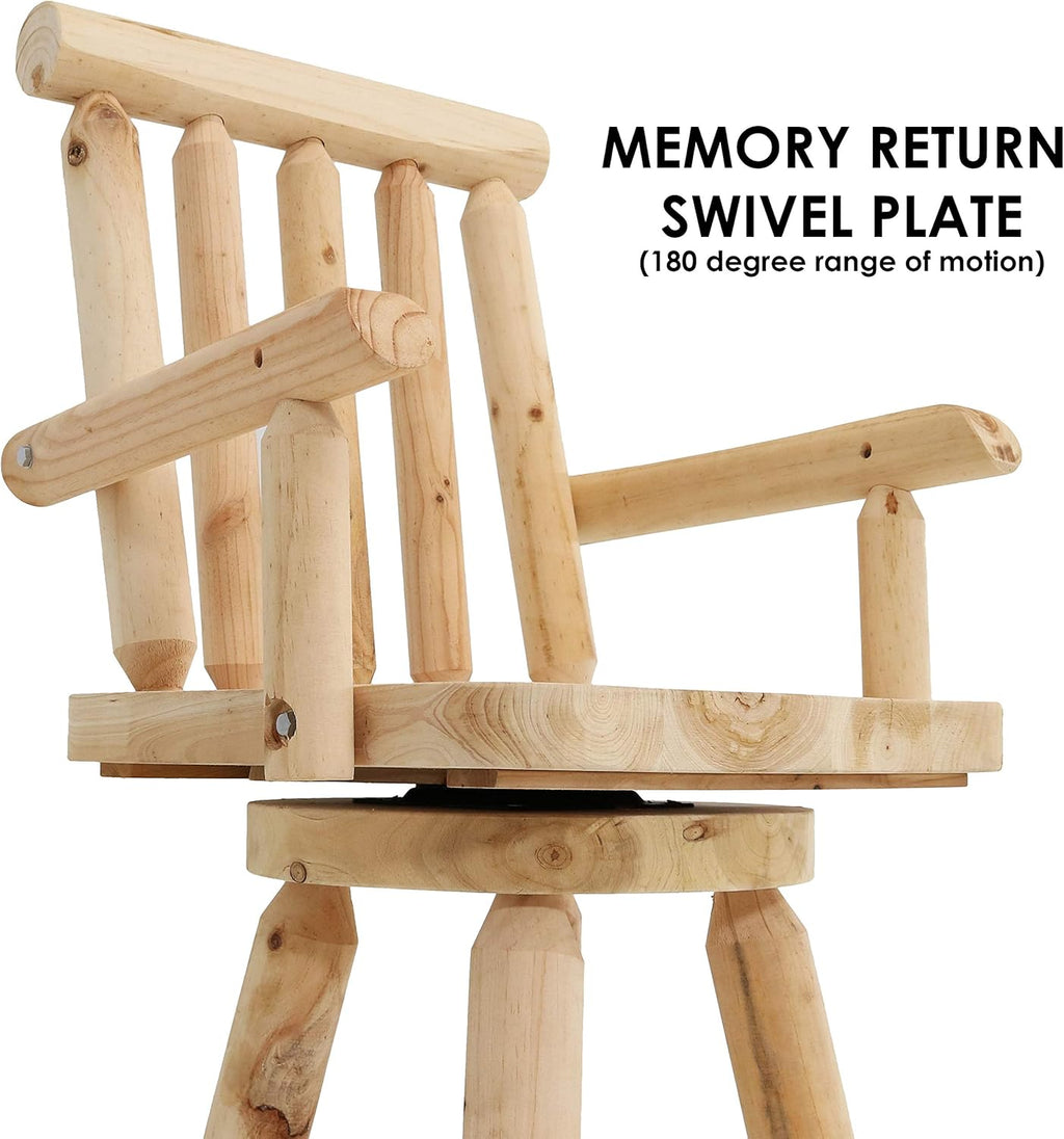 Unfinished Wood Bar Stool H7312