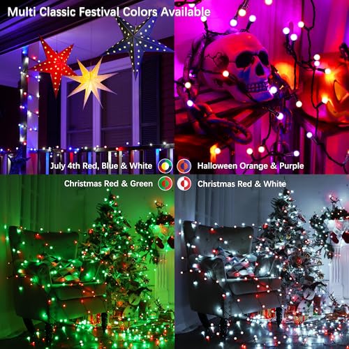 Color Changing Christmas String Lights with Remote Y691893
