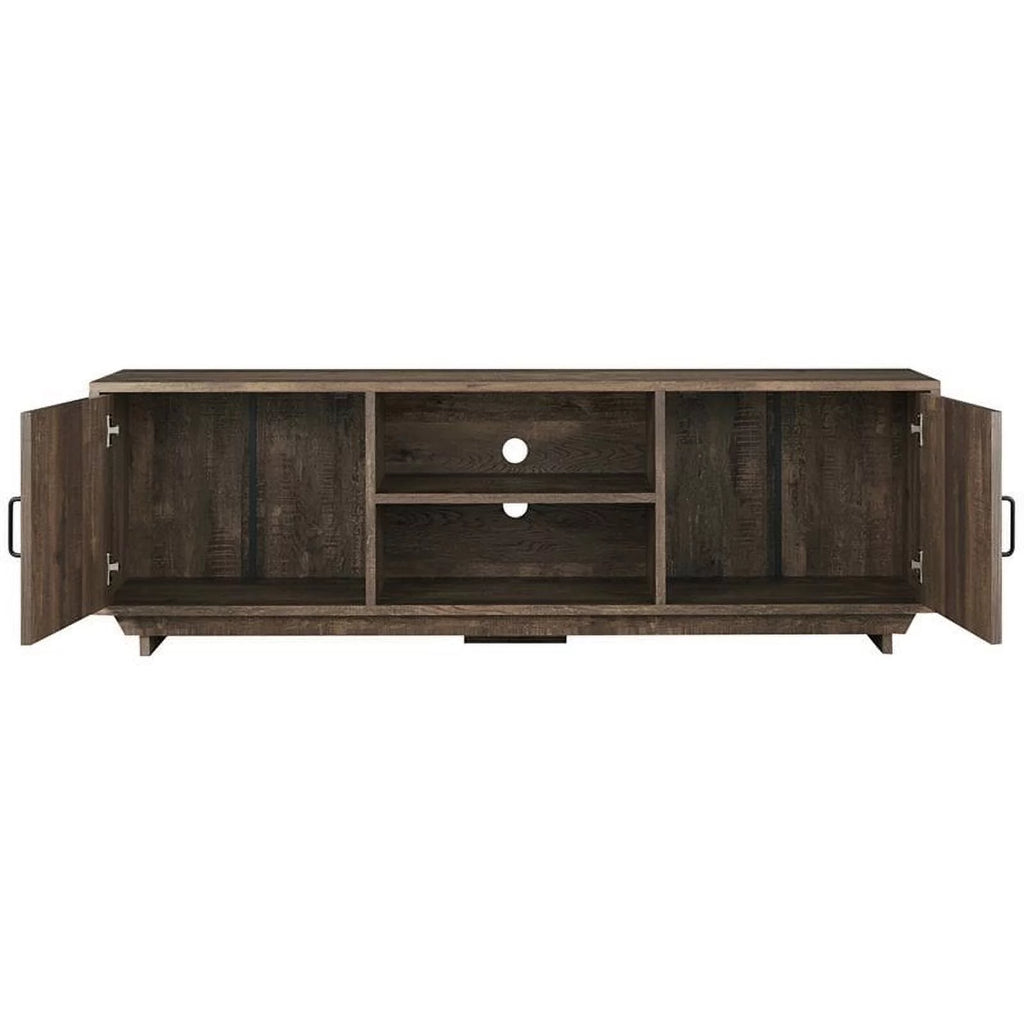 Oak Wood Storage Coffee Table and TV Stand Set I258243