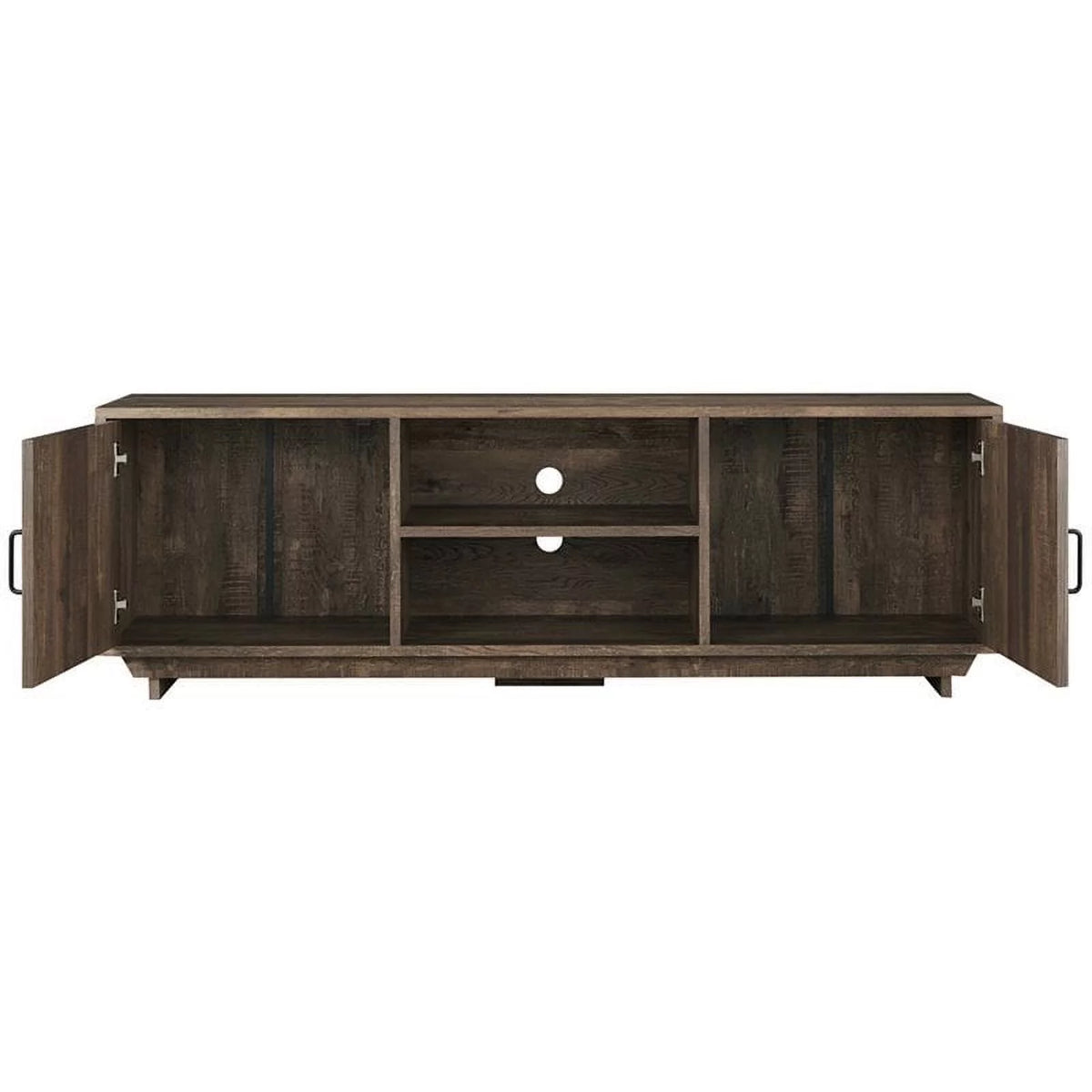 Oak Wood Storage Coffee Table and TV Stand Set I258243