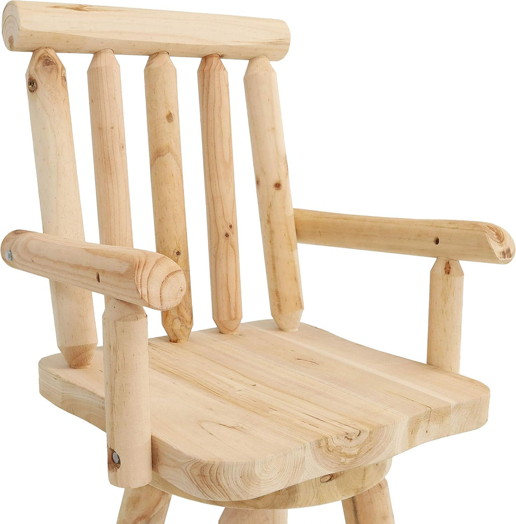 Unfinished Wood Bar Stool H7312