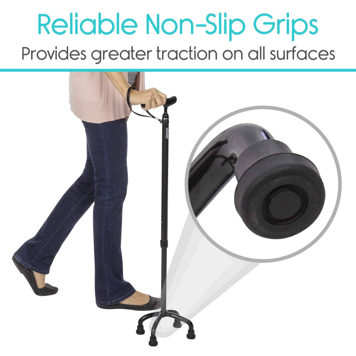 Carbon Fiber Quad Cane Walking Stick C77838